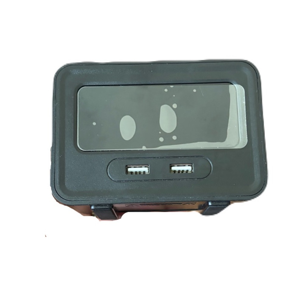 Alarm clock with usb charging ports